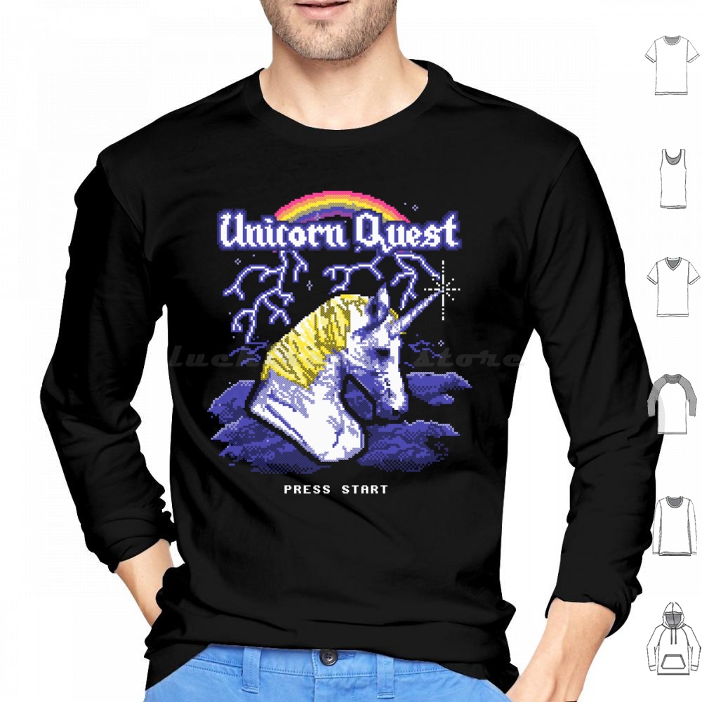 Arcade Quest - Licorne Quest sweat à capuche coton