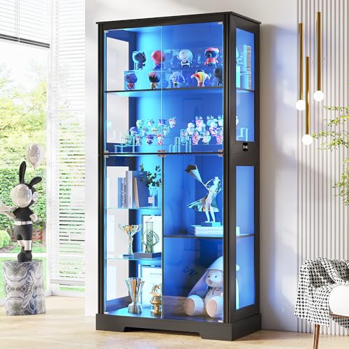 Glass Cabinet Display - Vitrine en verre de 71 pouces