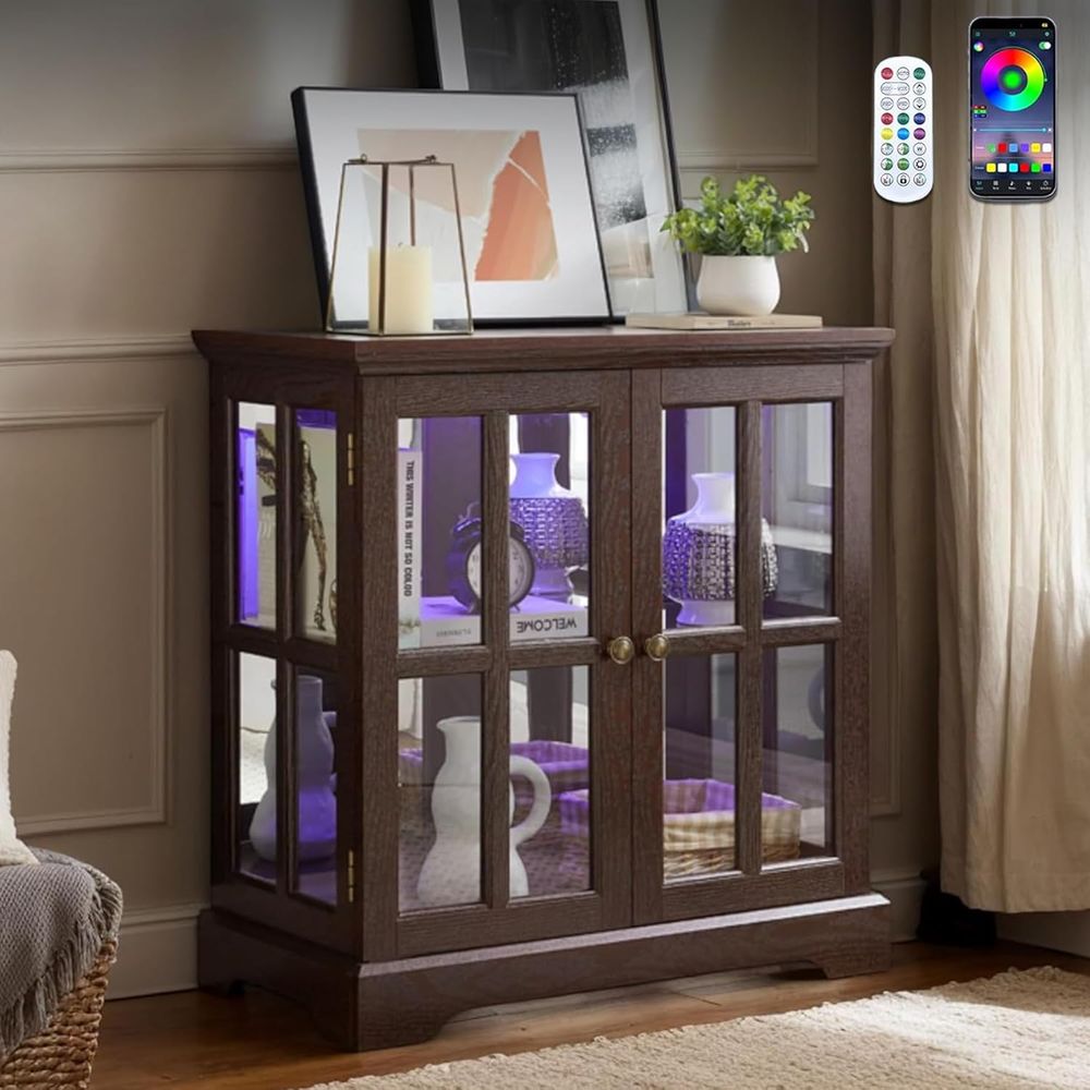 Glass Cabinet Display - Vitrine à 32 LED haute luminosité