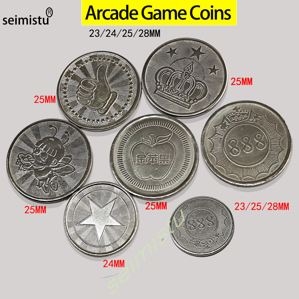 Arcade Games Vending - 100 pièces en acier inoxydable 23/24/25mm