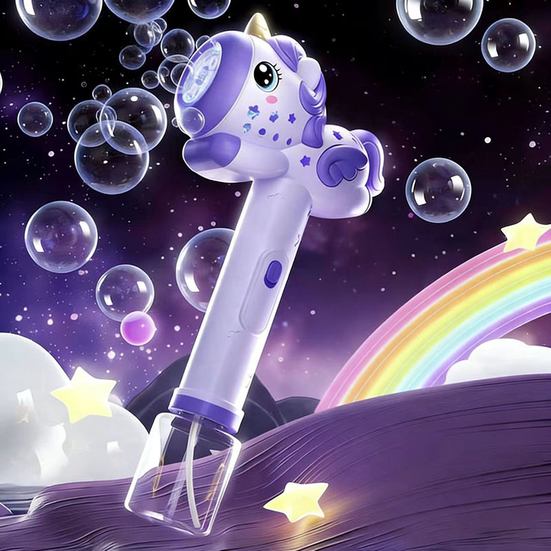 Bubble Gum Machine - Pistolet à bulles électrique licorne, souffleur
