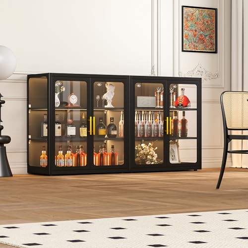 Vitrine avec portes en verre e - Glass Cabinet Display avis et prix