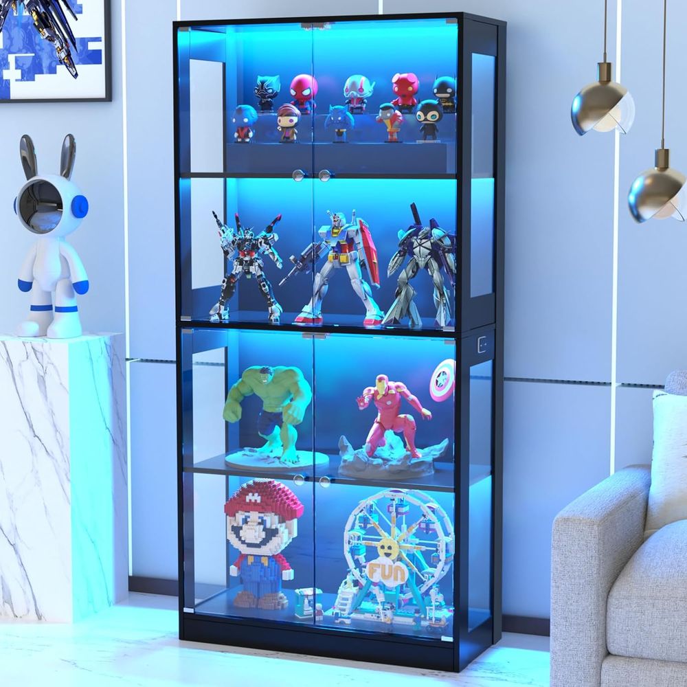Vitrine à portes vitrées 65 po - Glass Cabinet Display avis et prix