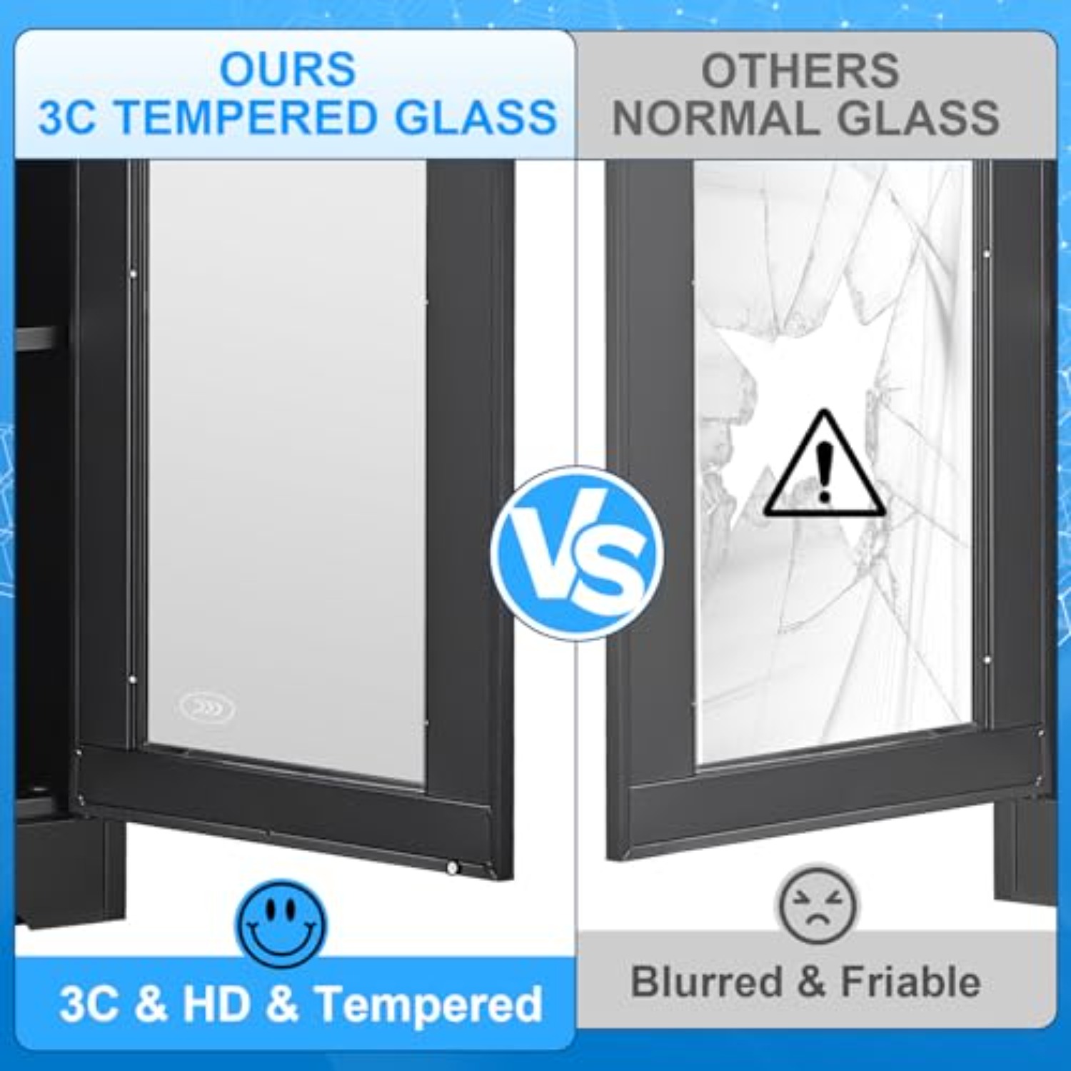 Vitrine en verre et métal noir - Glass Cabinet Display avis et prix