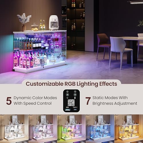 Vitrine en verre RGB avec serr - Glass Cabinet Display avis et prix
