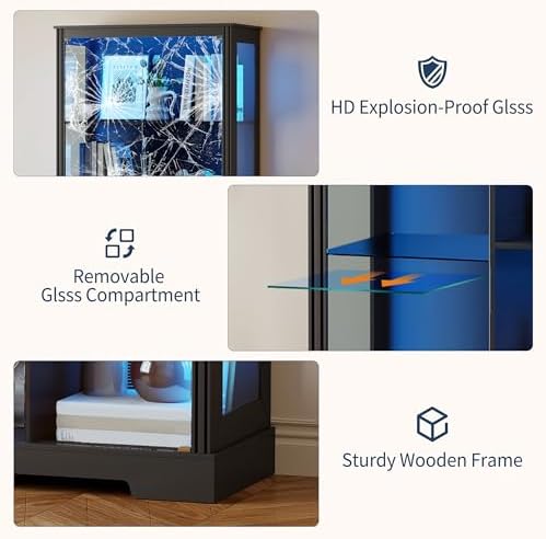 Vitrine de 71'' avec 5 niveaux - Glass Cabinet Display avis et prix