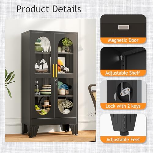 Vitrine de présentation verrou - Glass Cabinet Display avis et prix