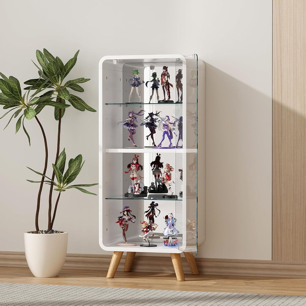 Vitrine en verre réglable à 4  - Glass Cabinet Display avis et prix