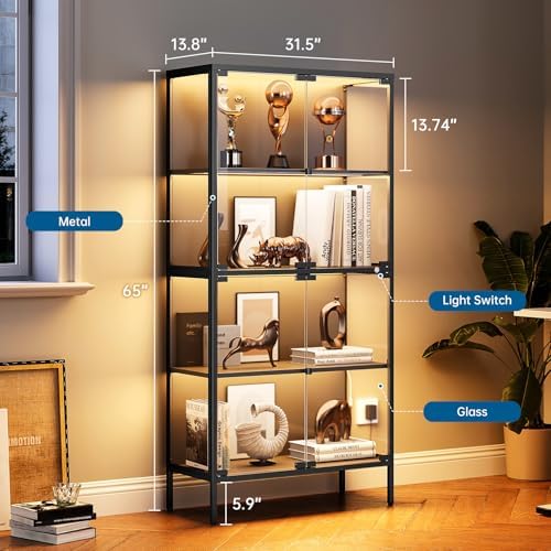 Vitrine en verre de 65 pouces  - Glass Cabinet Display avis et prix