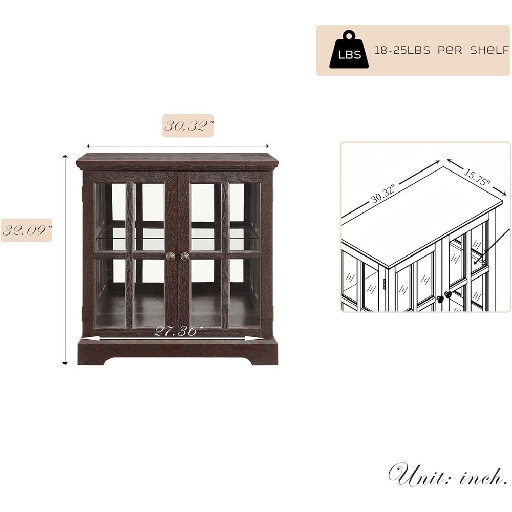 Vitrine à 32 LED haute luminos - Glass Cabinet Display avis et prix